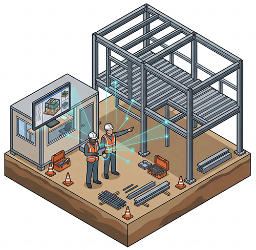 Construction diagnostic illustration